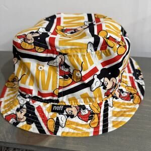 Disney NEFF Bucket Hat Mickey Mouse Yellow Black And Red